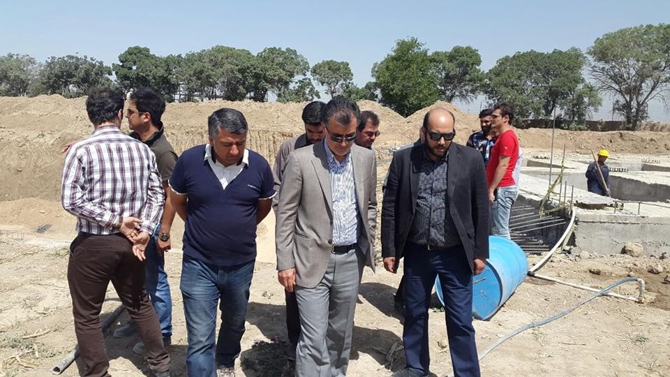 Visit of Mr. Vahabzadegan, Managing Director of the Development Organization of Tehran Municipality, from the project of the religious cultural complex near the city of Aftab on May 29, 2016