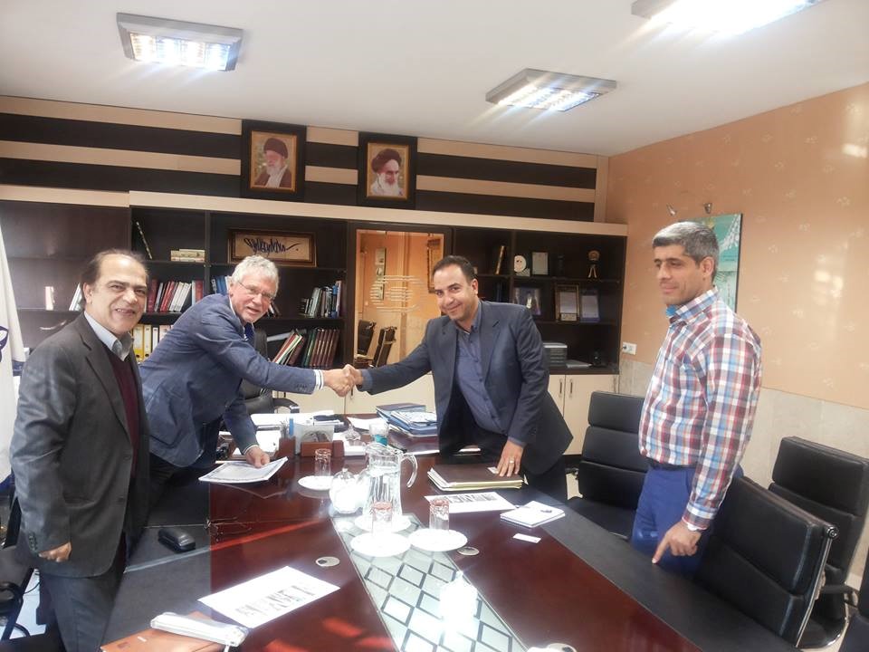 Breakfast at the office of Mr. Eng. Abbassi, Deputy Minister of Engineering and Engineering of the company for the development and maintenance of sports facilities in the presence of Mr. Eng. Sander Duma