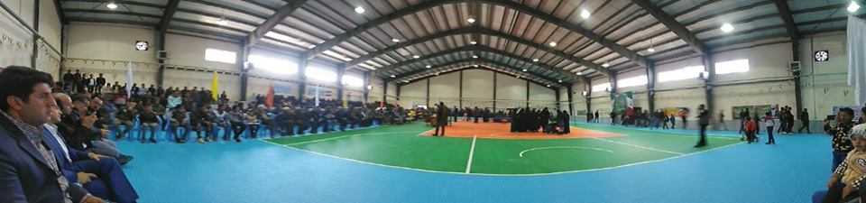 Opening of Sivand Multipurpose Sports Hall in Fars province, from co-sponsored projects on February 9, 2018
