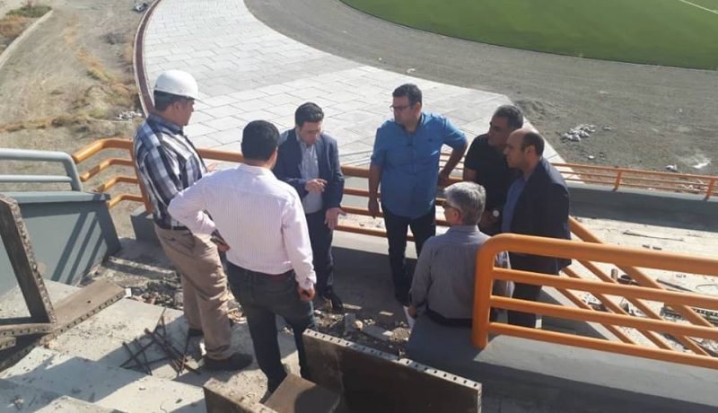 بازدید آقای مهندس ابریشمی، مدیر فنی و اجرایی شرکت از پروژه های ورزشی آذربایجان غربی