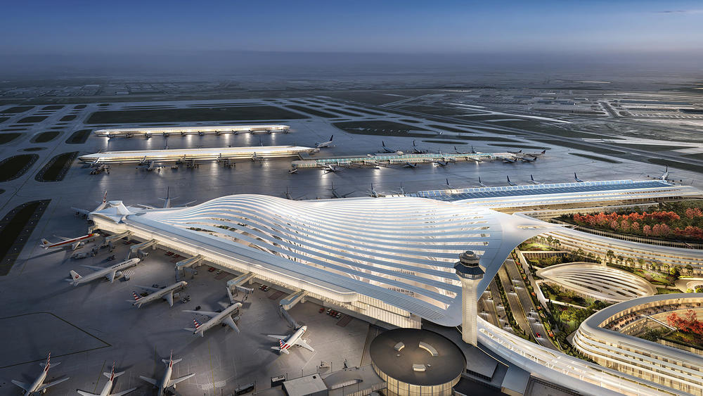 Five Designs for Chicago’s O’Hare Global Terminal go to Public Vote