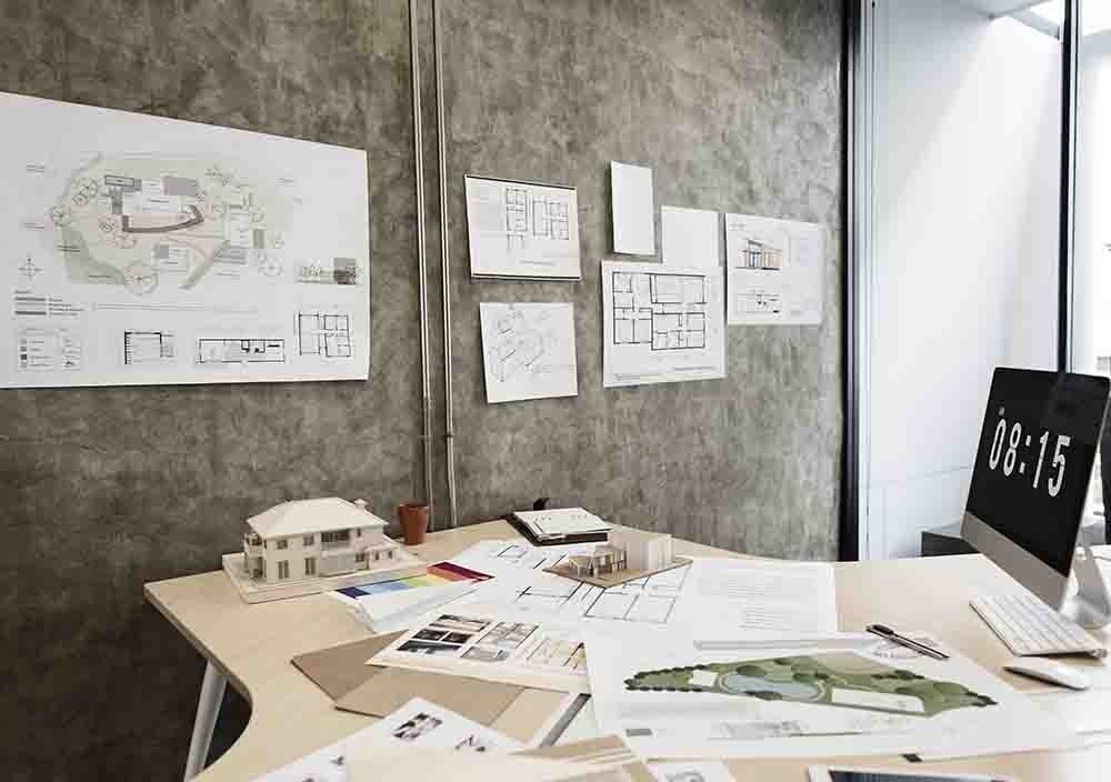 Design Studio Architect Creative Occupation Blueprint Office Con